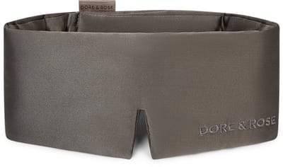 Dore & Rose - Slaapmasker - Oogmasker - Zijden Slaapmasker Voor Mannen en Vrouwen - Deep Sleep Mask - Eye Mask - Verduisterend - Wallen - Grijs - Nº 37 Roche Lunaire