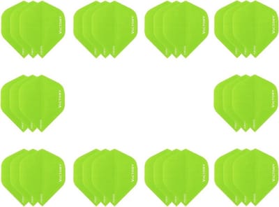10 sets (30 stuks) Super Sterke Groene Poly XS100 - flights - dart flights