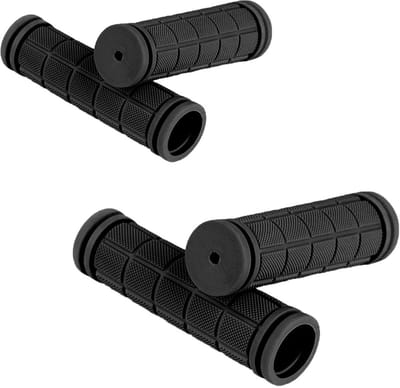 EXCITAT Fiets handvatten - Fietsaccessoires - Rubber - Antislip - Voor fietsen - Zwart