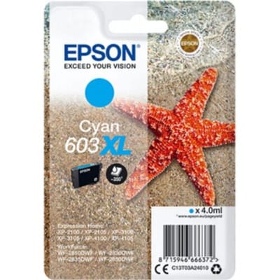 Epson Inktcartridge 603XL (C13T03A24010) Cyaan Hoge capaciteit