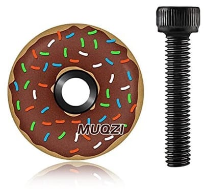 Dailygoods- Fietshoofdlager Topkap - Aluminium Deksel - Lichtgewicht - Duurzaam - Geschikt voor 28,6 mm Vorkdiameter - Inclusief Schroef - Fietsdeksel