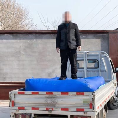 Opvouwbare waterzak - Draagbare container - Water opslag - Duurzaam polyethyleen - Tot 5100 liter - Blauw
