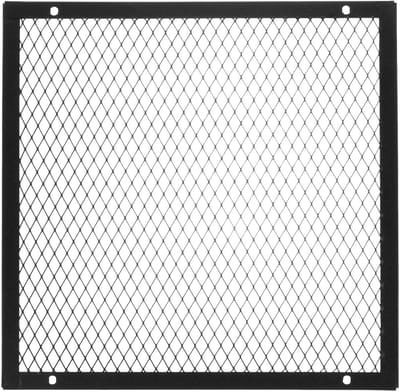 Haardscherm Vierkant - Vuurkorf Afdekking - Veilige Sfeer - Hittebestendig Ijzer - 20 x 20 cm - Zwart