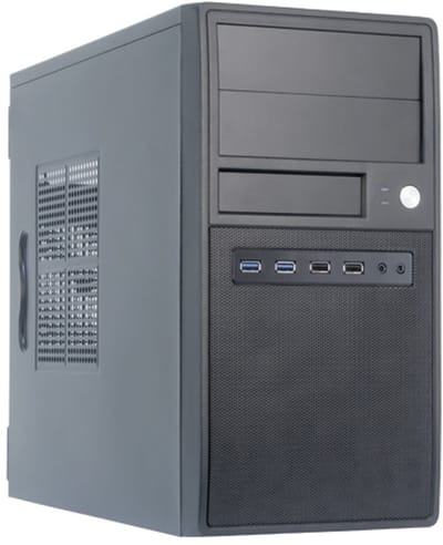 Chieftec CT-04B-35 mATX 350W - Case - Miditower - Zwart