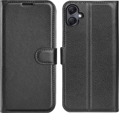Coverup Hoesje - Geschikt voor Samsung Galaxy A06 Hoesje - Coverup Book Case - Zwart