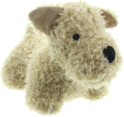 Deurstopper Hond - Deurhouder Vloer - Deuren Open Houden - Zandvulling 1kg - 27x13x17 cm - Beige