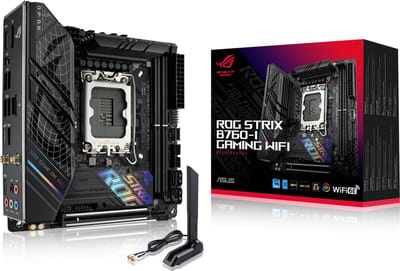 ASUS ROG STRIX B760-I GAMING WIFI (V2) Moederbord - Intel B760 - Intel LGA1700 - DDR5 RAM - Mini-ITX
