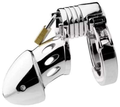 Lustytoys - Verstelbare Peniskooi - Kuisheidskooi voor Mannen - Chastity Cage for Men - Metalen kuisheidskooi - Penis Kooi voor Mannen - Extreme pikkooi