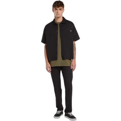 Dickies Lynville Overhemd Met Korte Mouwen Zwart L Man