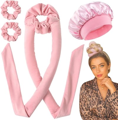 Zachte Haarrollers voor Nachtelijk Gebruik, Hittevrije Krullers voor Medium tot Lang Haar, Ideaal voor Grote Krullen en Comfortabel Slapen