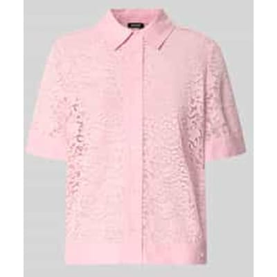 regular fit blouse van kant model 'Blandine'