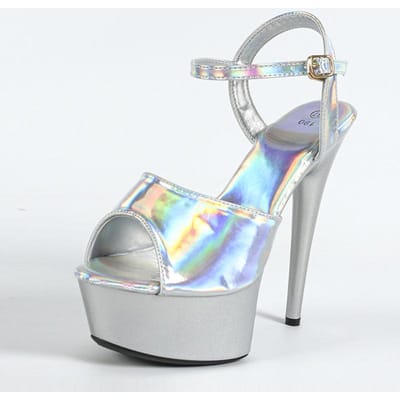 Liyke Maat 34-43 Gezellige Lakleren Dames Super Hoge Hakken Plateau Sandalen Sexy Open Neus Feest Strip Pole Dance Schoenen Pumps 35