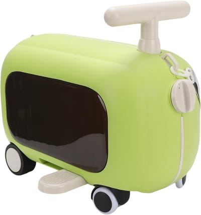 Multifunctionele Kinderkoffer met Pedalen, Opvouwbare Reisbagage voor Kinderen, Ruime en Handige Reisoplossing voor Peuters