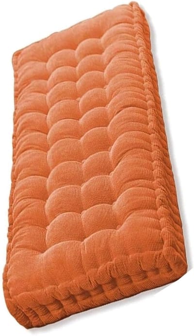 Veranda Kussen - Dikke Zitting - Buiten Zitten - Ademend Stof - 170x50cm - Oranje