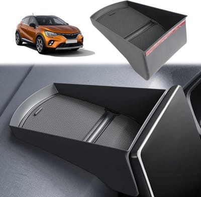 Center Console Opbergdoos voor Captur 2 Hybrid E-Tech 2020-2024, 9.3 Inch Easylink en Achterste Scherm Accessoires, Perfecte Organizer voor Auto-interieur