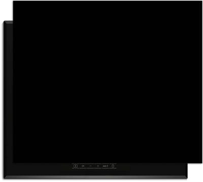 KitchenArt - Pure Black – Inductie Beschermer - 65x52 cm - Kookplaat Beschermer - Luxe Afdekplaat Inductieplaat - Anti-slip & Oprolbaar - Beschermmat Inductiekookplaat