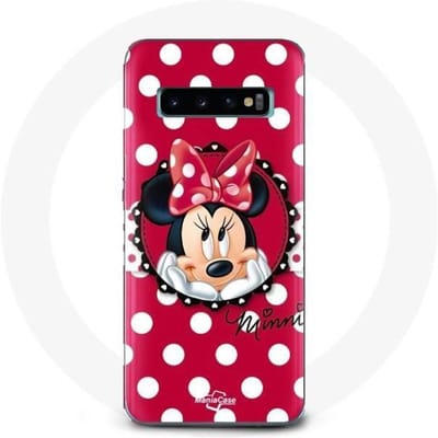 Coque pour Samsung Galaxy S10 Plus Minnie Mouse Dessin animé Rouge