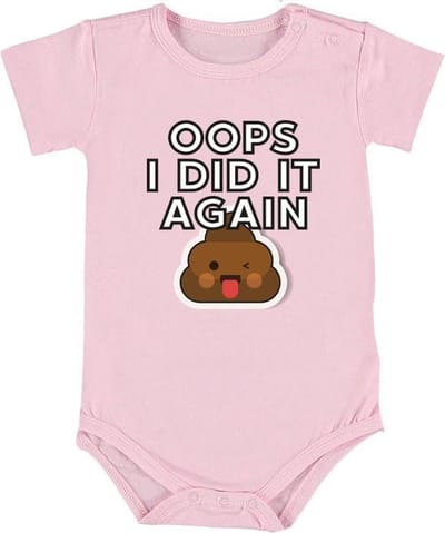 Baby Romper Grappig Poep Kraamcadeau Geboorte Meisje