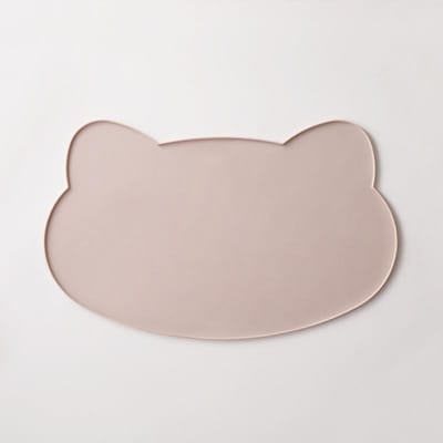 Tapis de table en silicone pour enfants qualité alimentaire résistant à l'huile table à manger tapis d'isolation thermique imperméable et antidérapant tapis de table pour enfants gris