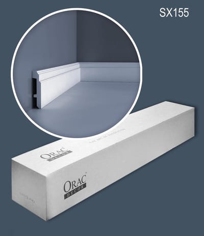 1 doos 14 mulitifunctionele stootvaste Plinten Origineel Orac Decor SX155 LUXXUS oerdegelijk kabelduct lijstwerk kabelkanalen 28 m