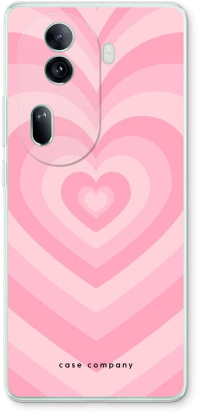 Case Company® - Hoesje geschikt voor Oppo Reno 11 Pro hoesje - Hart Roos - Soft Cover Telefoonhoesje - Bescherming aan alle Kanten en Schermrand