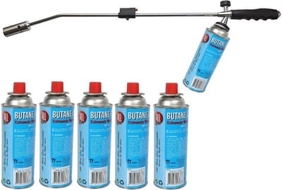 Onkruidbrander / onkruidverdelger inlusief 6 gasbussen - 76 cm