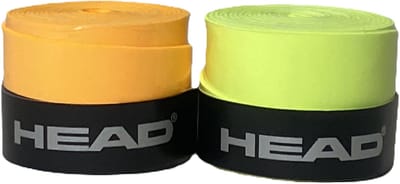 Head Tennisgrip - Overgrip - Antislip - Zweet absorberend - Tennis - Padel - Badminton - Squash - Tennisgrips - Soft - Zacht - Grip Tennis - Tennis Grip - Tennis Grip Oranje & Geel - Tennis Grip Oranje - Tennis Grip Geel - Oranje - Geel