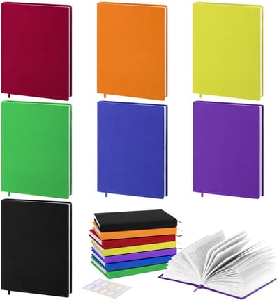 Dailygoods - Boekomslag - Herbruikbare Omslagen - Verstelbaar Formaat - 7 Stuks - Rekbare Schoolboeken Omslagen - Geschikt voor Paperbacks - 25 x...