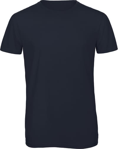 T-shirt met ronde hals 'Triblend men' B&C Collectie Donkerblauw - S