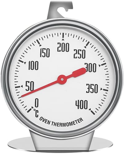 Allecto - Oven Thermometer - Roestvrij staal - Duurzaam en makkelijk te reinigen - Keuken thermometer - Geschikt voor elke oven - Professioneel model