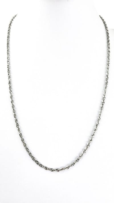 Halsketting - RVS - Stalen Kabelketting - L 60cm - D 2.5mm - prachtige te combineren met of zonder hanger - mannen - Vrouw.