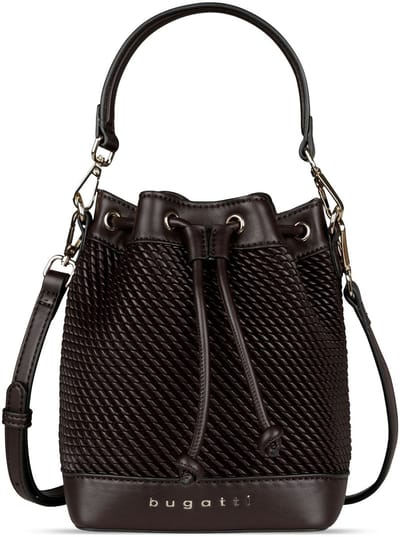 bugatti handtas schoudertas Julice Bucket Bag Brown donkerbruin