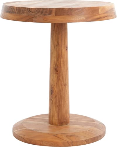 Light & Living Bijzettafel Nalagu - Hout - Ø46cm - Landelijk
