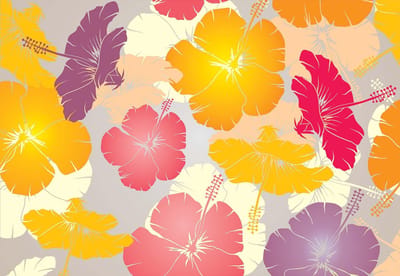 Fotobehang Flowers Abstract | XL - 208cm x 146cm | 130g/m2 Vlies