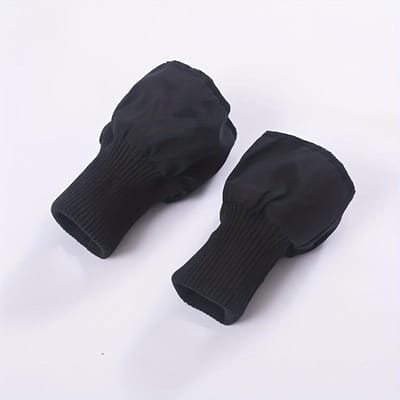 Met schroefdraad afgewerkte manchetten Warme mouwen Elastische manchetten Dikke jas Winddichte Geribbelde mouwen in Vijf Kleuren voor Kledingmanchetten black