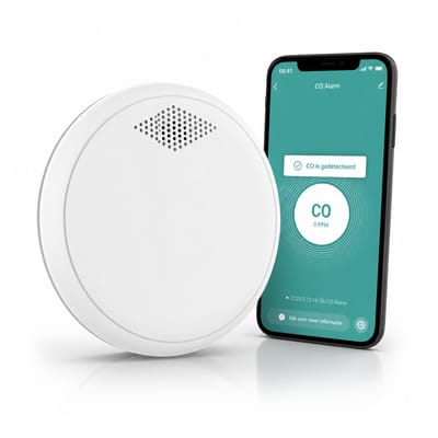 Evy24 Combimelder Rookmelder en Koolmonoxidemelder - 10 jaar batterij - Slimme WiFi Rookmelder met App - Co melder - Brandmelder - Rookdetector - Smartlife & Tuya