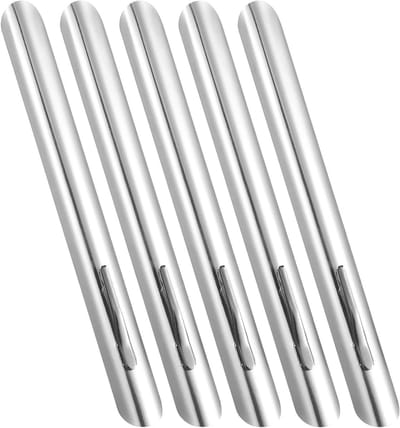 Kruimelveger 5-delig - Tafelreiniger - Snel Tafel Schoonmaken - Ergonomisch Handvat - 15 cm - Zilver