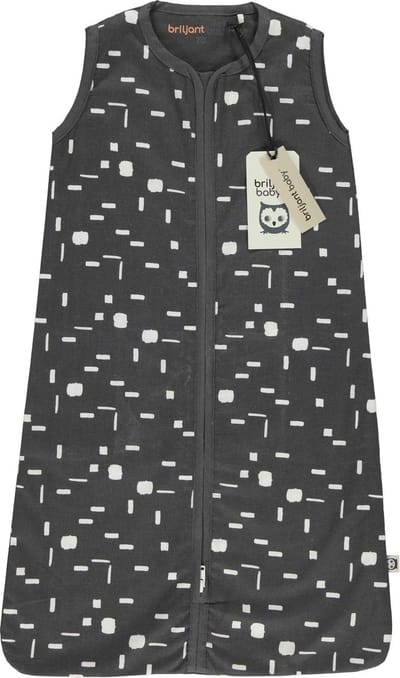 Briljant Baby Zomerslaapzak Maat 70 - Art - Dark Grey