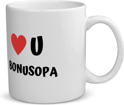 Akyol - love u bonusopa koffiemok - theemok - Opa - de liefste opa - verjaardag - cadeautje voor opa - opa artikelen - kado - geschenk - 350 ML inhoud