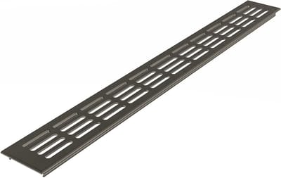 Ventilatierooster Aluminium - Afzuigrooster Ventilatie - Frisse Lucht Toevoer - Met Achterflens - 800mm - RVS Look