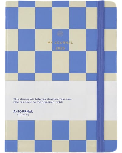 My Journal - Agenda 2026 - A5 - Blauw geruit