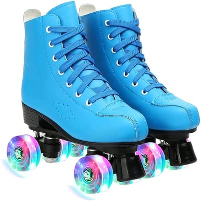 Rolschaatsen Dames - Dubbele Rij - Vrije Tijd - LED Verlichting - Unisex Volwassen