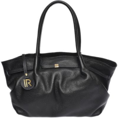 Isabella Rhea Zwart Rundleer Tas