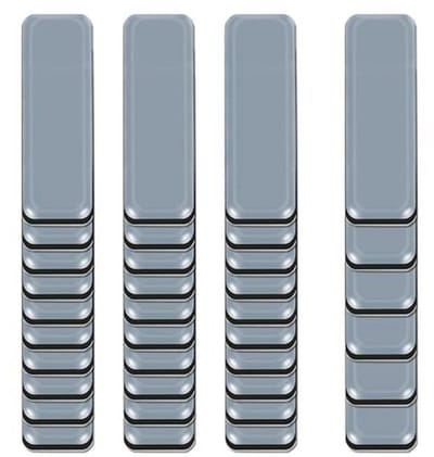 Zelfklevende PTFE-glijders voor meubels - 36 stuks (19 x 70 mm)