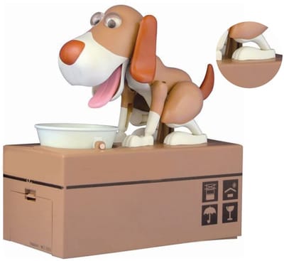 Dailygoods- Hond Spaarpot Groot - Schattige Puppyvorm - Spaarvarken - Geldbesparende Bank - Decoratie - Grote Opbergruimte