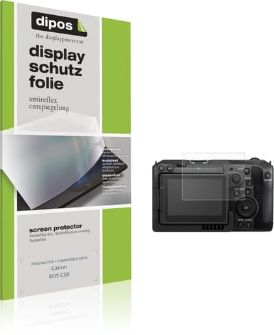 dipos – 4x Matte Beschermfolie geschikt voor Canon EOS C50 | Krasbestendige & antireflecterende Screenprotector Ultra-Thin