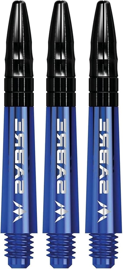 Dart Shafts - Dart Accessoires - Precisie Werpen - Polycarbonaat Met Aluminium - 36mm Lengte - Blauw Zwart