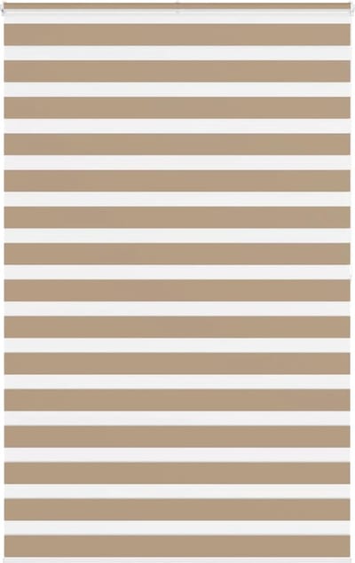 vidaXL - Zebra - Blind - 150x200 - cm - stofbreedte - 145,9 - cm - polyester - zandbruin