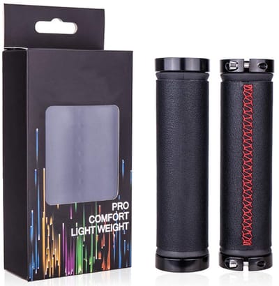 Allecto - Fietsstuurgrepen - Fiets Grip Handvat - Comfortabele Grip - Geschikt voor MTB en BMX - Ergonomische Handvatten - Ideaal voor Lange Rit