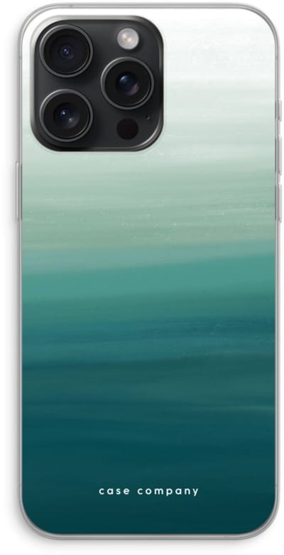 Case Company® - Hoesje geschikt voor iPhone 15 Pro Max hoesje - Ocean - Soft Cover Telefoonhoesje - Bescherming aan alle Kanten en Schermrand